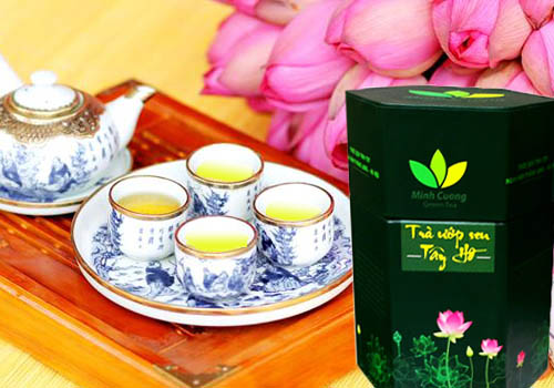 Trà sen Hồ Tây đặc biệt của công ty Chè Minh Cường ngon nhất Hà Nội