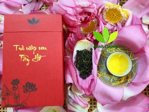 Sản phẩm trà ướp sen Tây Hồ Minh Cường