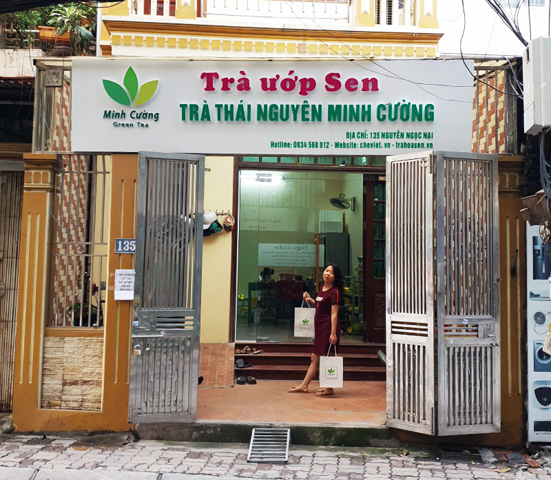 cửa hàng Trà sen Minh Cường