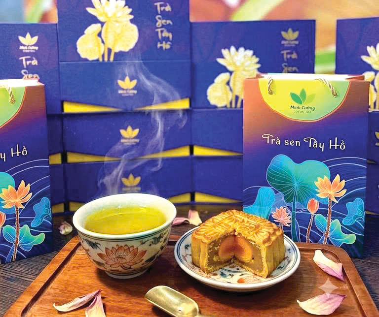 trà sen Minh Cường, quà trung thu độc đáo